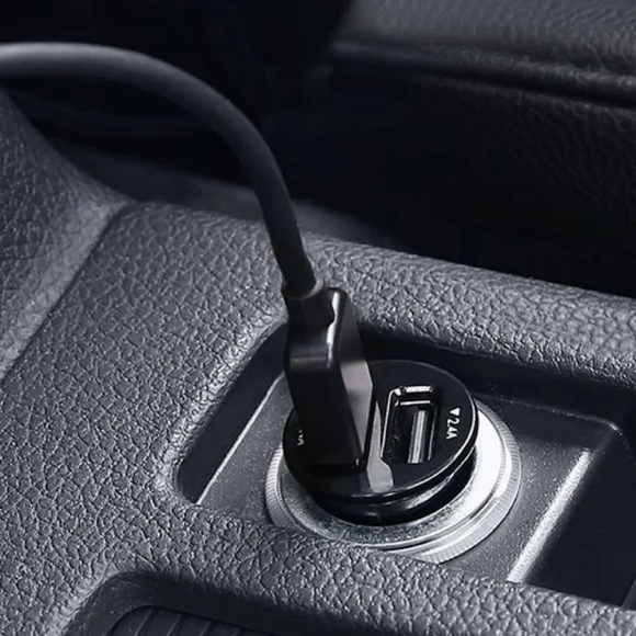 Black Dual USB Charging Block for Car - Picture 1 of 7